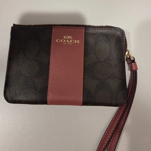 Coach Brown and Raspberry Women's Crossbody Set - Picture 5 of 15